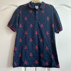 NBA x Rockets | EUC - Houston Rockets Logo Polo - Size L - Cotton